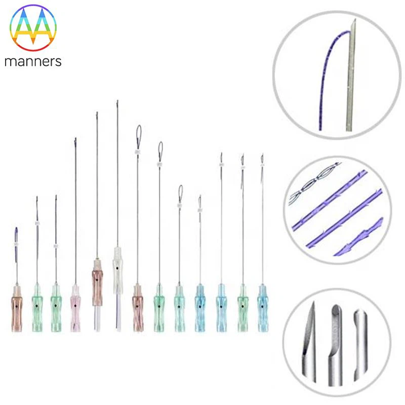 Face Lifting PDO Thread Lift PDO 4D COG 19G 100mm for V Face