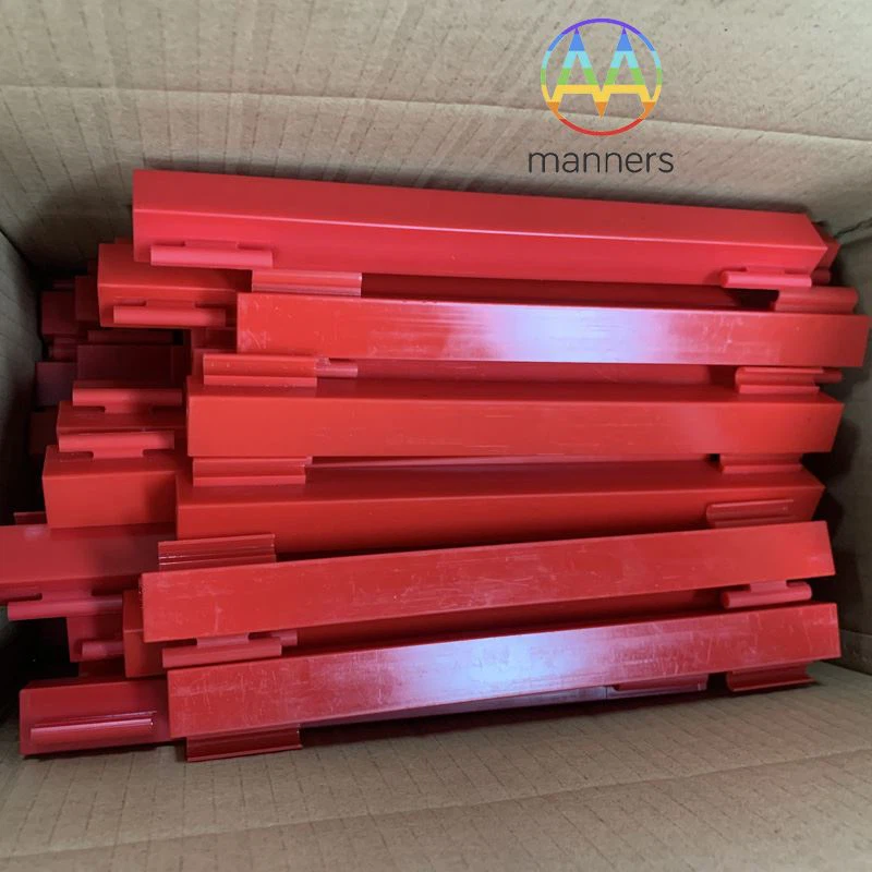 Malayziya mijozi tomonidan tayyorlangan CNC ishlangan qizil plastik qismlar n...