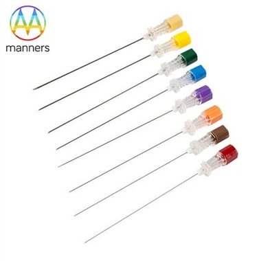 Bir marta ishlatiladigan steril behushlik punkturasi o'murtqa ignasi