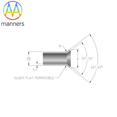 SS 304 Flare end quvurlari